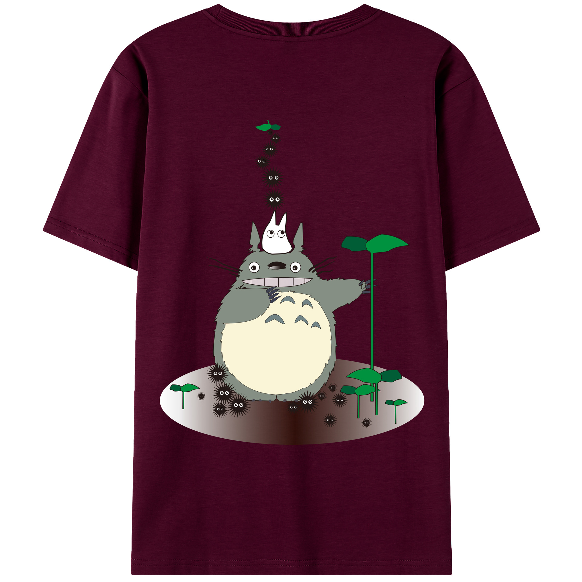 （画像用） となりのトトロ 草壁メイ 草壁サツキ My Neighbor Totoro Satsuki Kusakabe Mei Kusakabe レディース半袖Tシャツ(バックプリント)